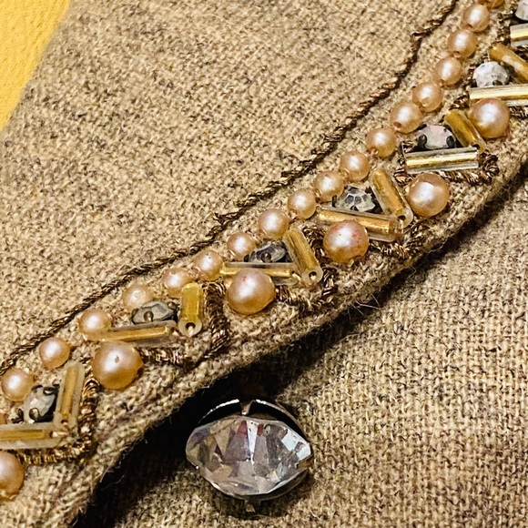 Vintage 40s Paul Parnes RARE couture wool blazer! - Picture 4 of 9